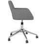 Voir la diapositive 4 : VIDAXL Chaise pivotante de bureau Gris clair Tissu