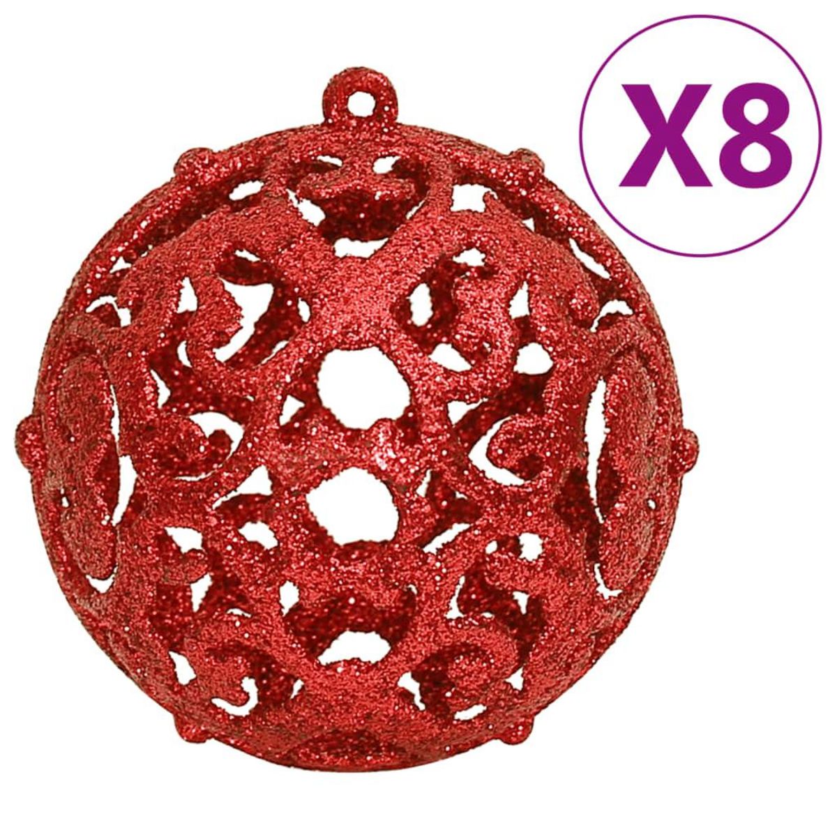 VIDAXL Ensemble de boules de Noël 111 pieces rouge polystyrene