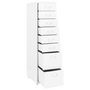 Voir la diapositive 5 : VIDAXL Classeur mobile Blanc 28x41x109 cm Metal