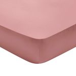 DODO Drap housse Partition Satin de coton Coloris Rose. Coloris disponibles : Rose