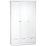Voir la diapositive 3 : MARKET24 Armoire de chambre - LANDWOOD 18 - Blanc - 3 portes - 120 x 51 x 200 cm