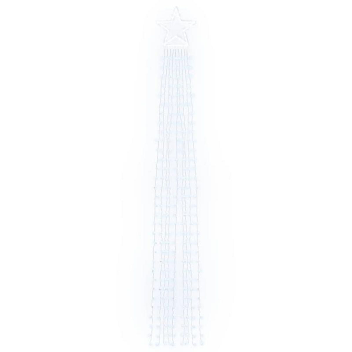 VIDAXL Guirlande de sapin de Noël 320 LED blanc froid 375 cm
