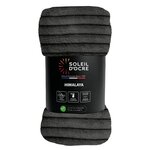 SOLEIL D'OCRE Couvre lit flanelle et velours HIMALAYA, par Soleil d'ocre. Coloris disponibles : Gris, Beige, Marron