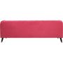 Voir la diapositive 3 : Habitat et Jardin Canapé fixe en velours  Gloria  - 216 x 86 x 76 cm - 3 places - Rouge