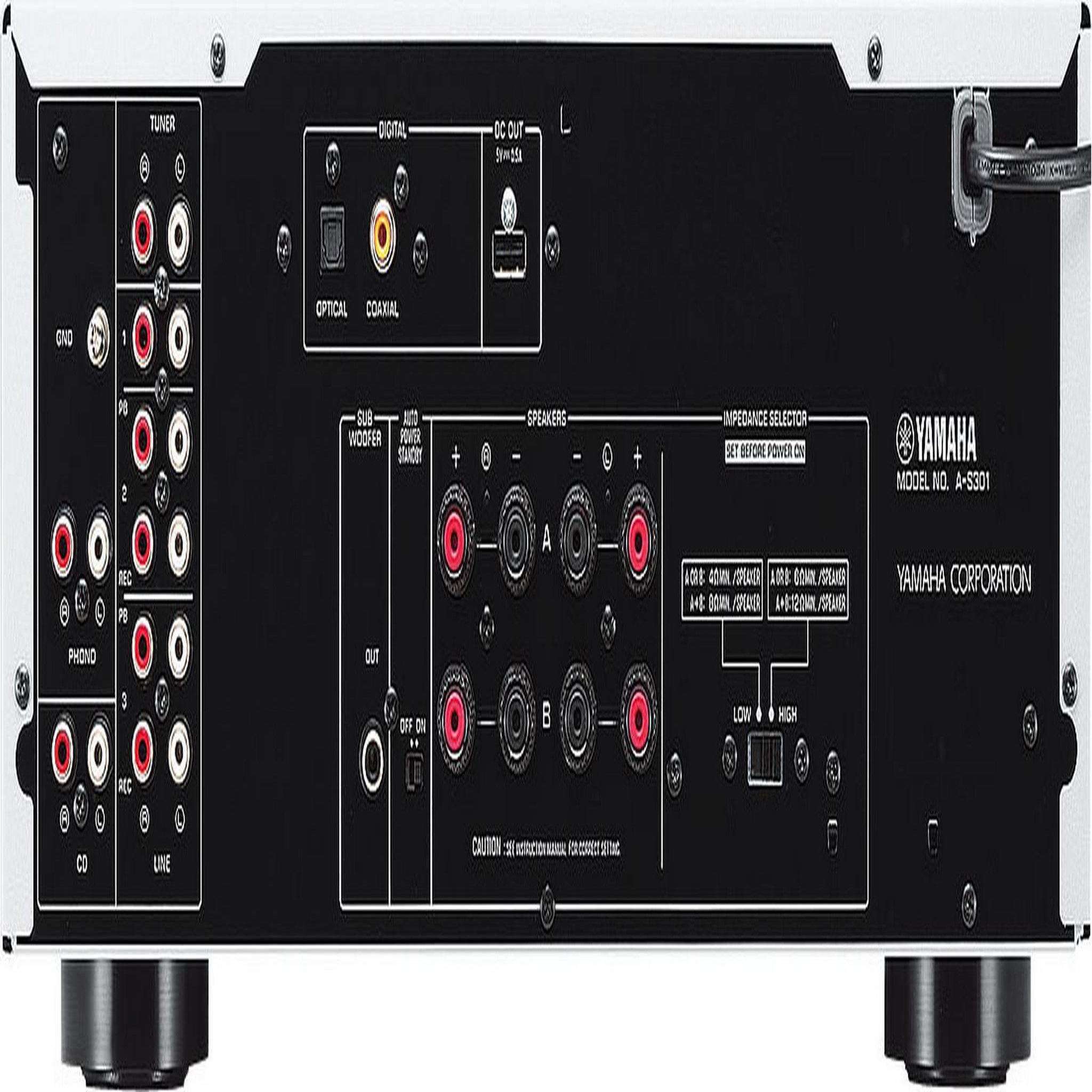 Voir la diapositive 2 : Yamaha Amplificateur hi-fi 2x60w - as301 black