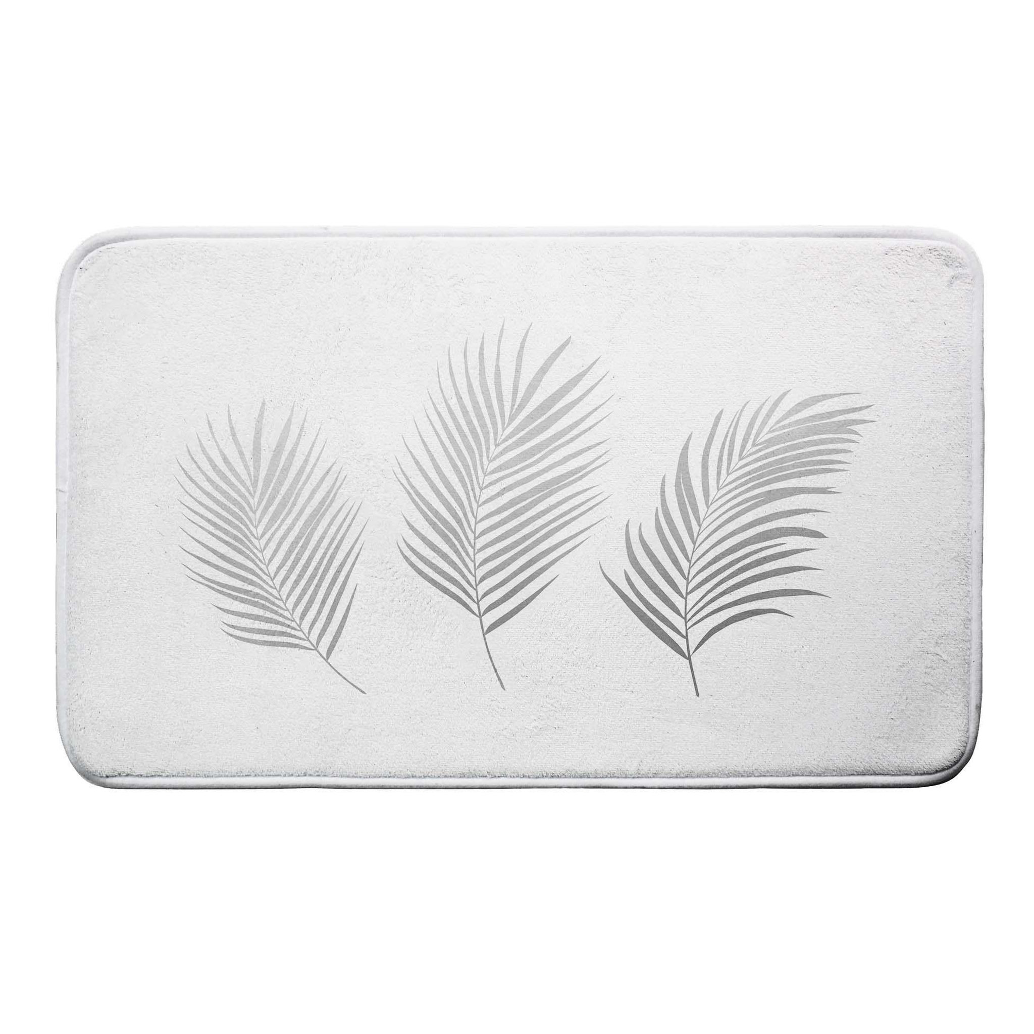 Eden Tapis de bain orbelles blanc argent