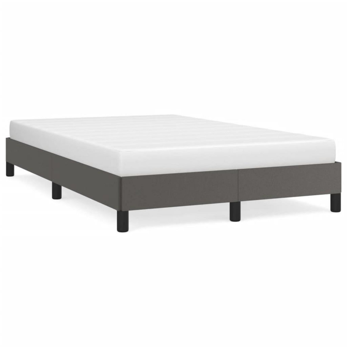 VIDAXL Cadre de lit sans matelas gris 120x200 cm similicuir