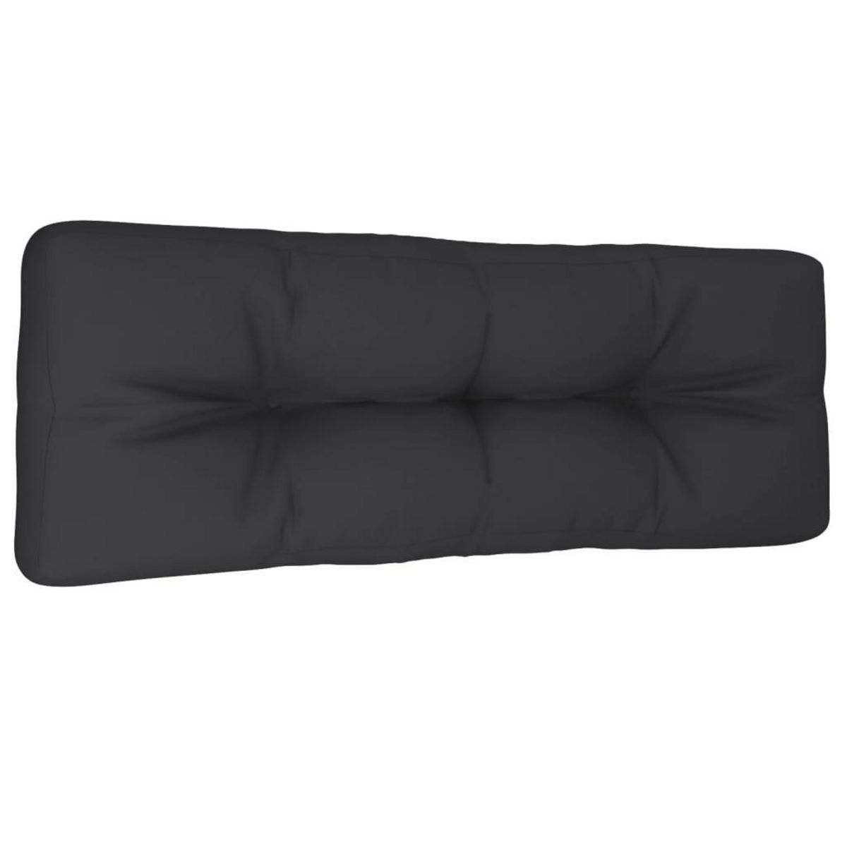 VIDAXL Coussin de palette noir 120x40x12 cm tissu