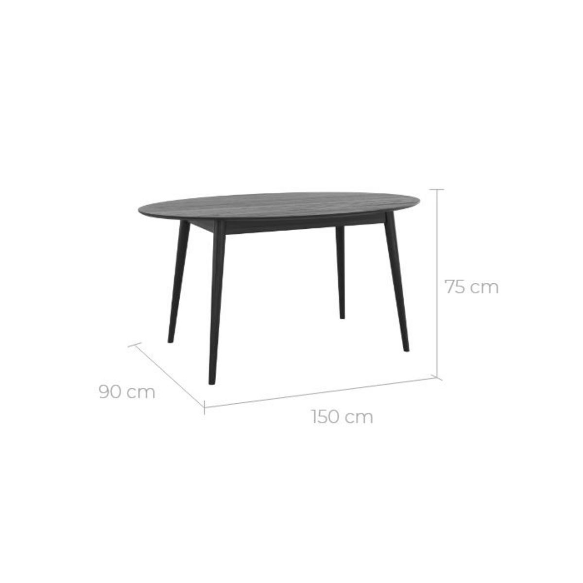 Rendez vous déco Table ovale Eddy 6 personnes en bois