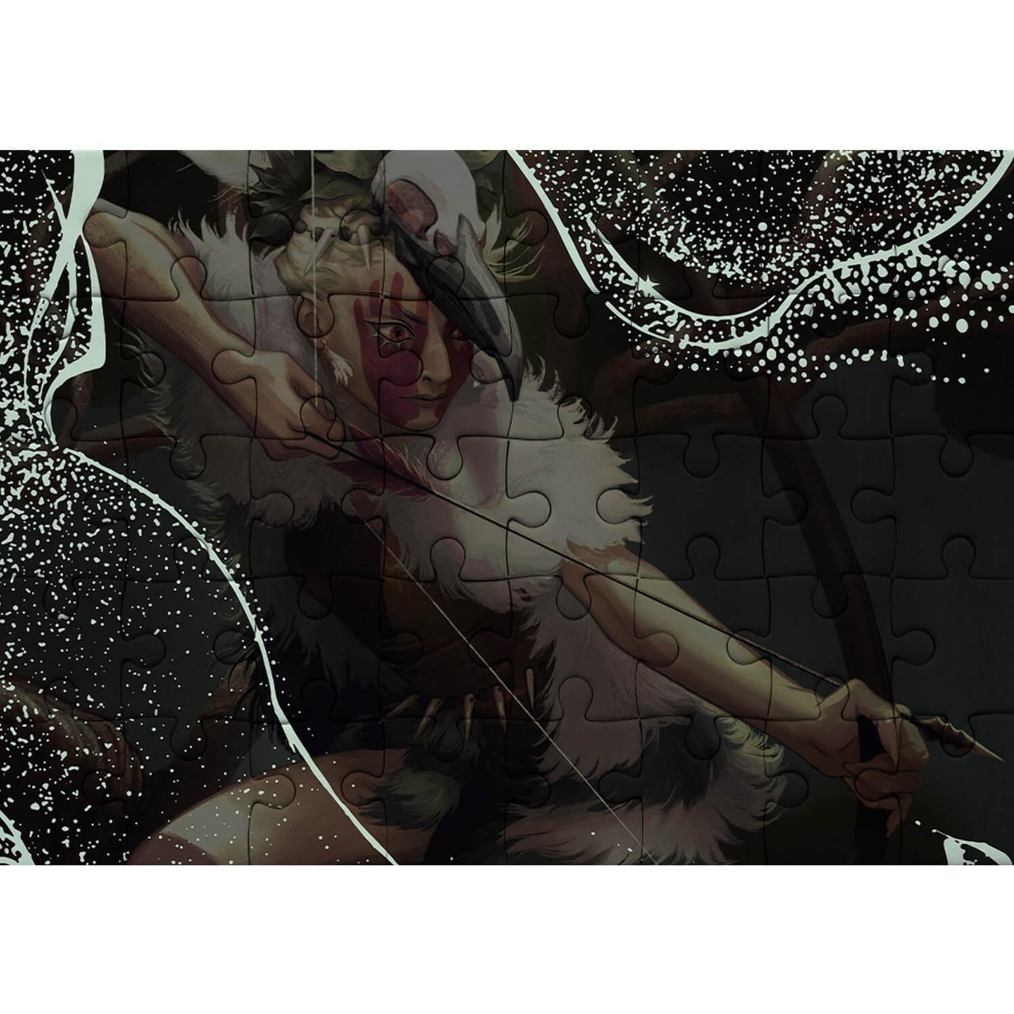 Voir la diapositive 3 : Iello Puzzle 1000 pièces – Forest Spirit – Phosphorescent Glow in the Dark – Univers forêt magique – Adulte – Iello