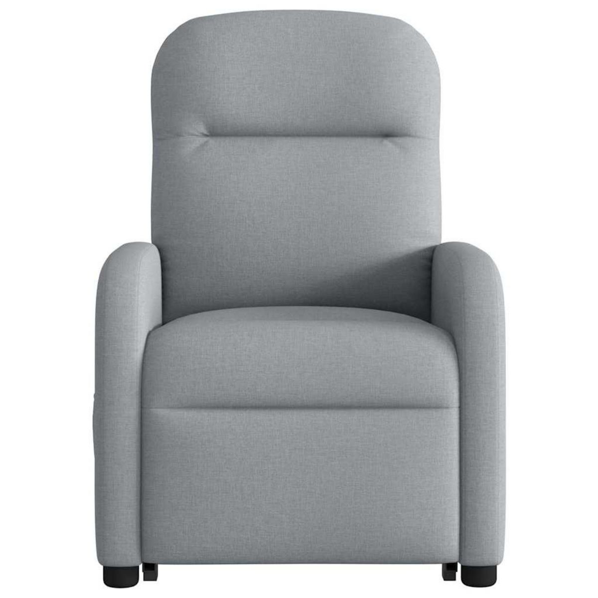 VIDAXL Fauteuil de massage inclinable Gris clair Tissu
