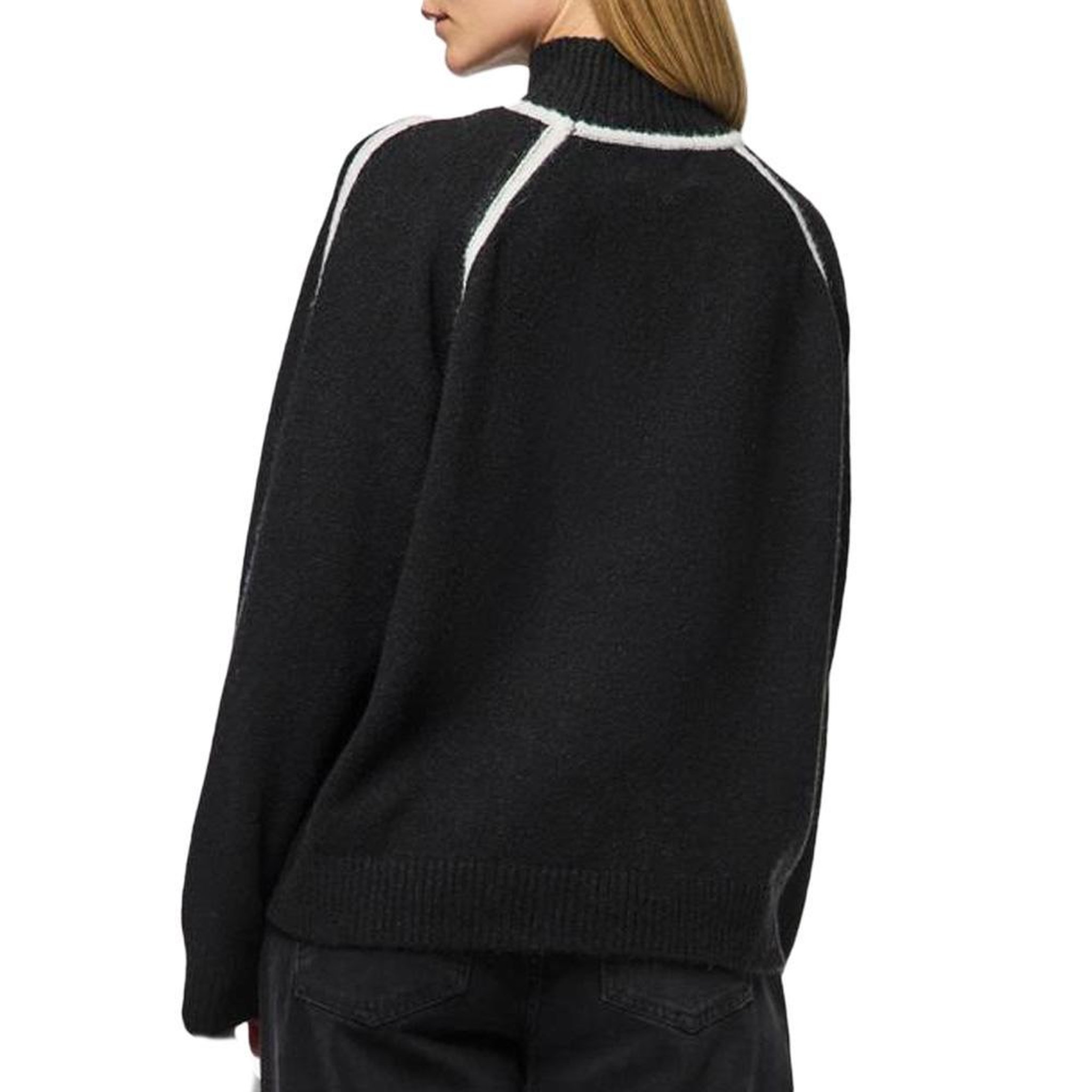 Voir la diapositive 2 : Pieces Pull Noir Femme Pieces Lola
