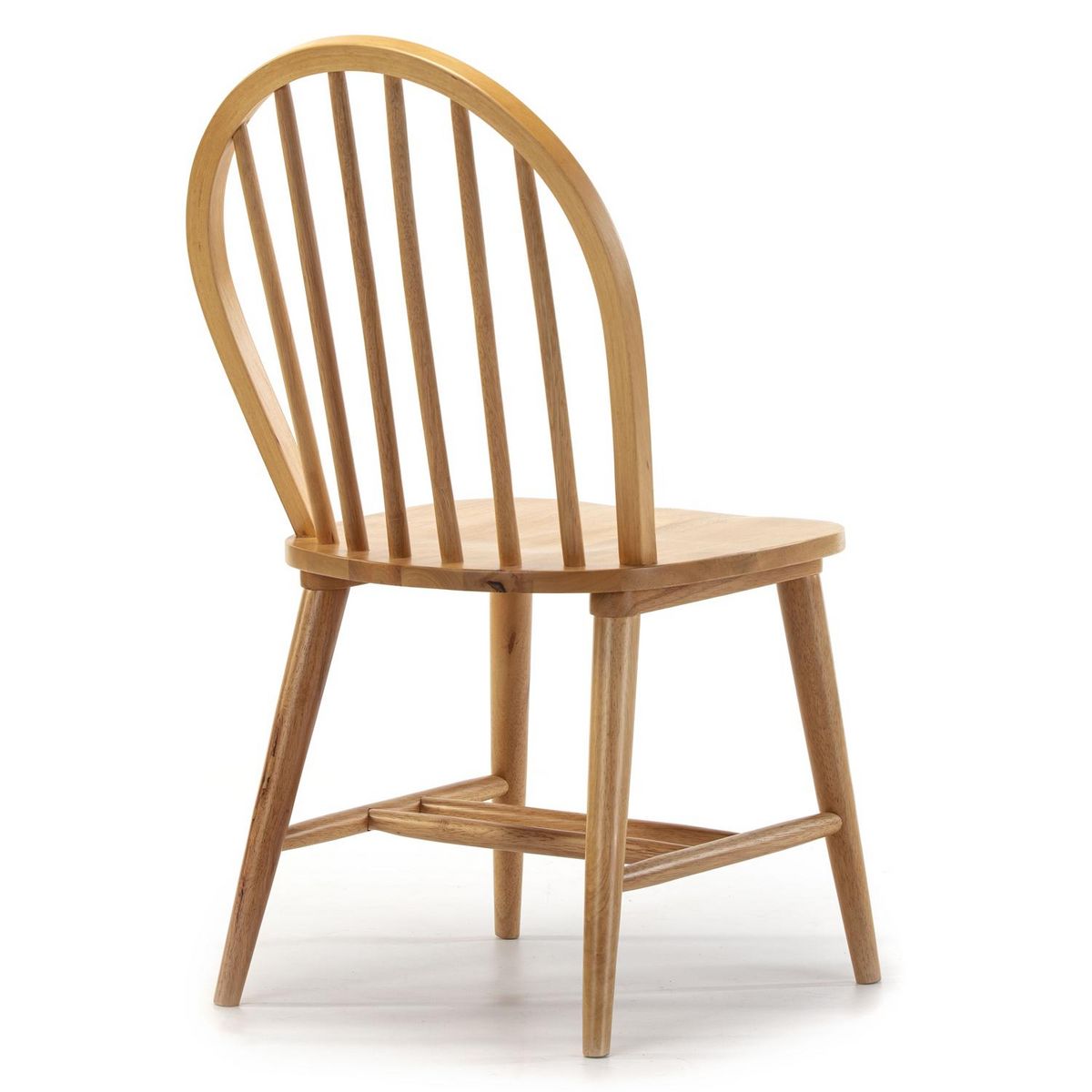 VS VENTA-STOCK Pack 2 chaises Clarck Couleur Chêne, Bois Massif, 48 cm x 48 cm x 92 cm