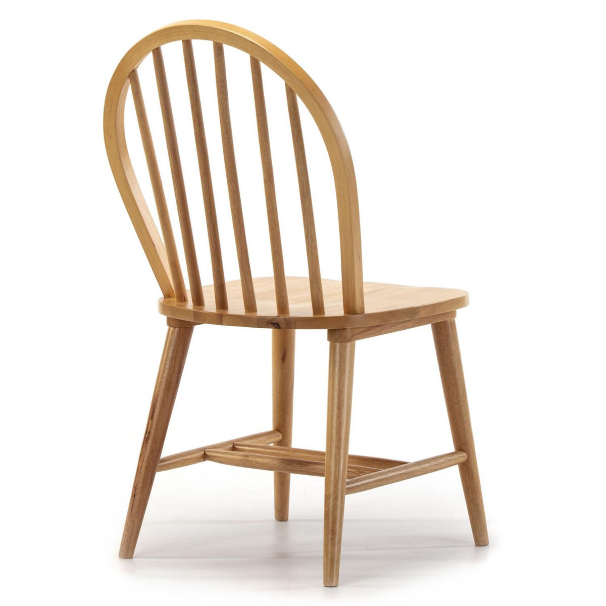 VS VENTA-STOCK Pack 2 chaises Clarck Couleur Chêne, Bois Massif, 48 cm x 48 cm x 92 cm