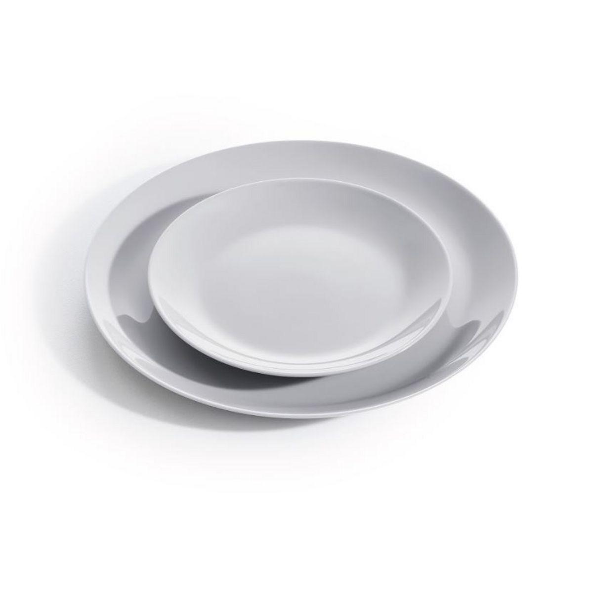 LUMINARC Service d'assiettes opale 18 pièces DIWALI Gris