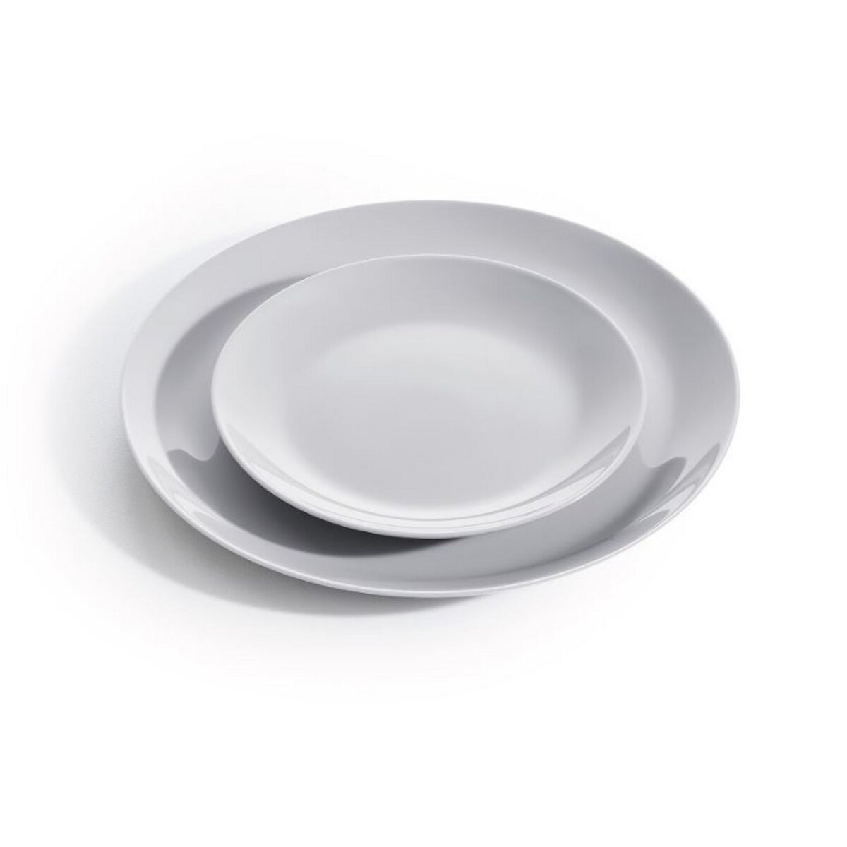 LUMINARC Service d'assiettes opale 18 pièces DIWALI Gris