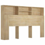 Voir la diapositive 2 : VIDAXL Armoire de tete de lit chene sonoma 160x19x103,5 cm