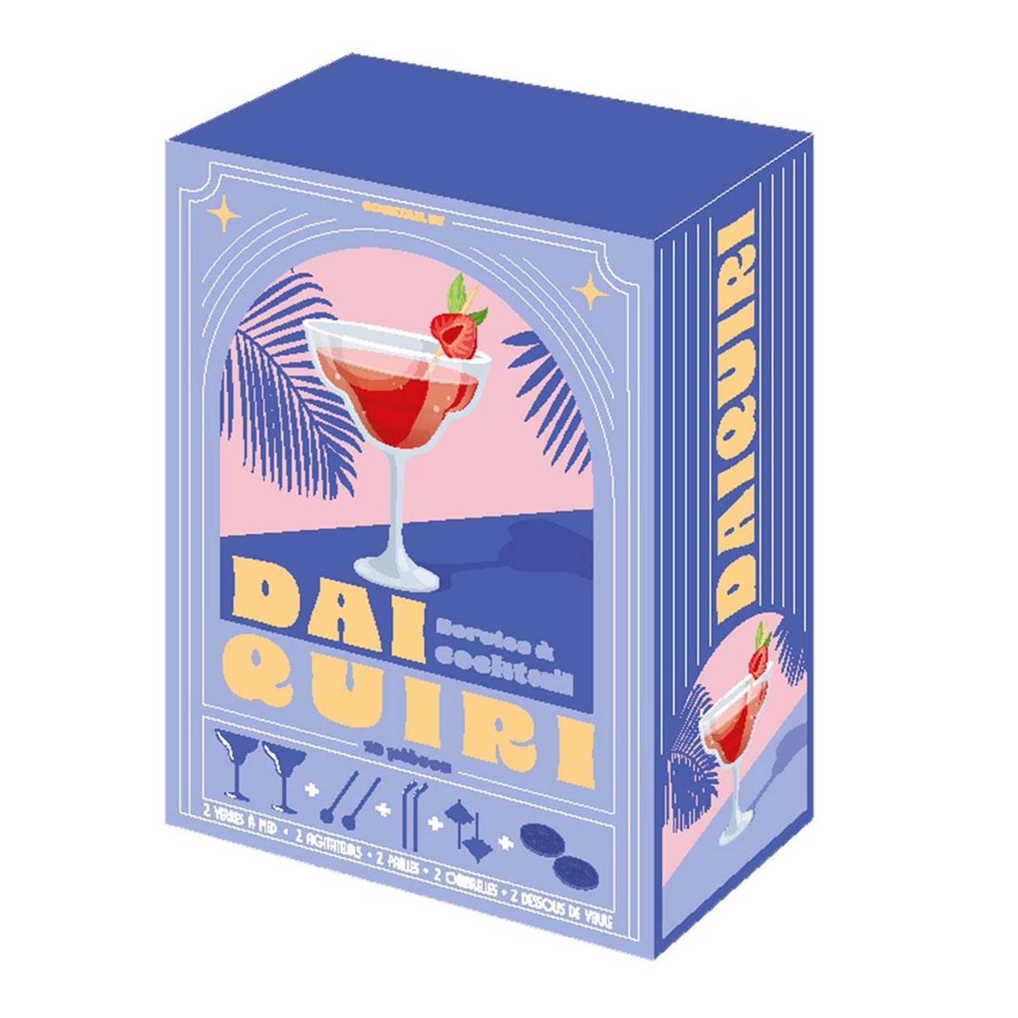 Voir la diapositive 1 : COOK CONCEPT Coffret cocktail 10 pièces  daiquiri  19cm bleu