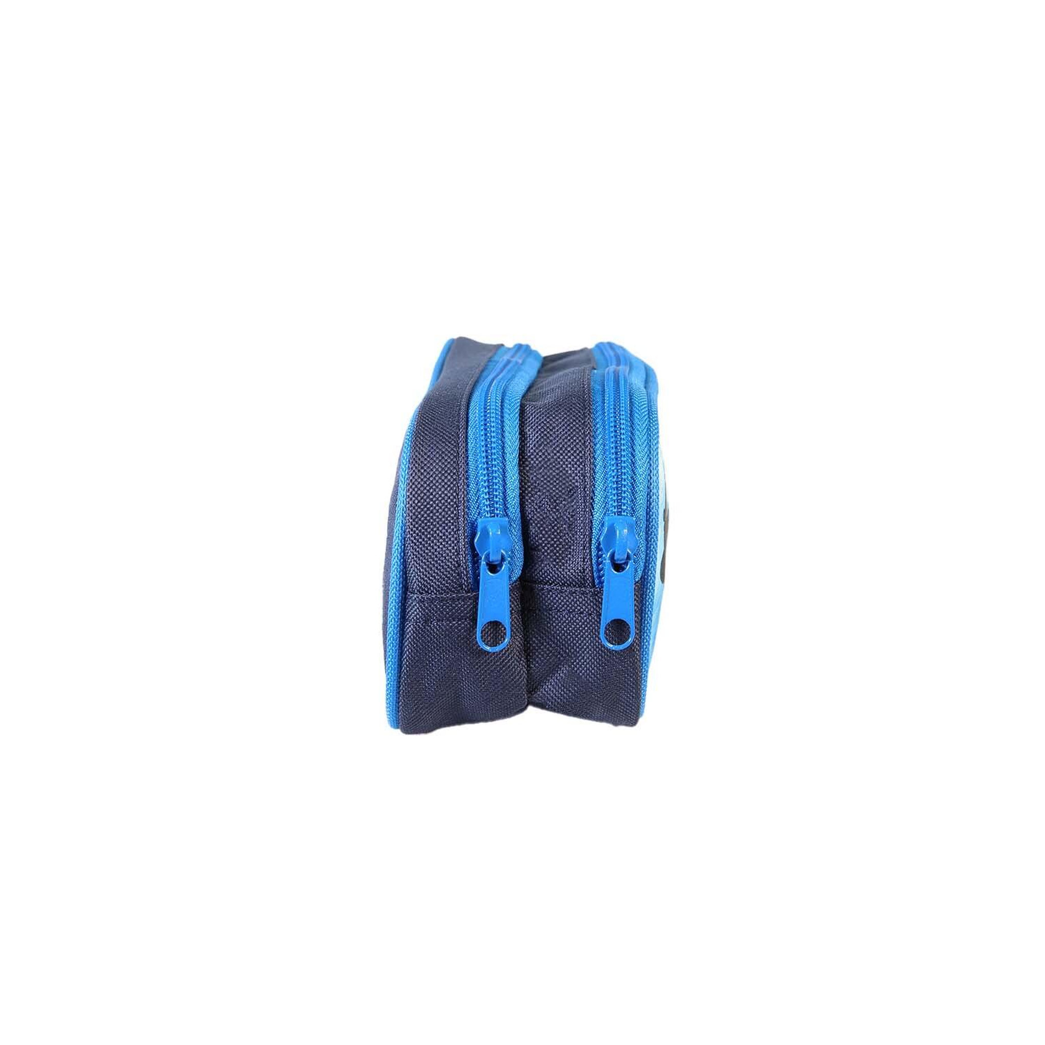 Voir la diapositive 3 : Bagtrotter Dragons - Trousse rectangulaire - Bleu - Garçon - 2 compartiments