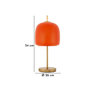 Voir la diapositive 6 : Paris Prix Lampe à Poser  Oldy  53cm Orange