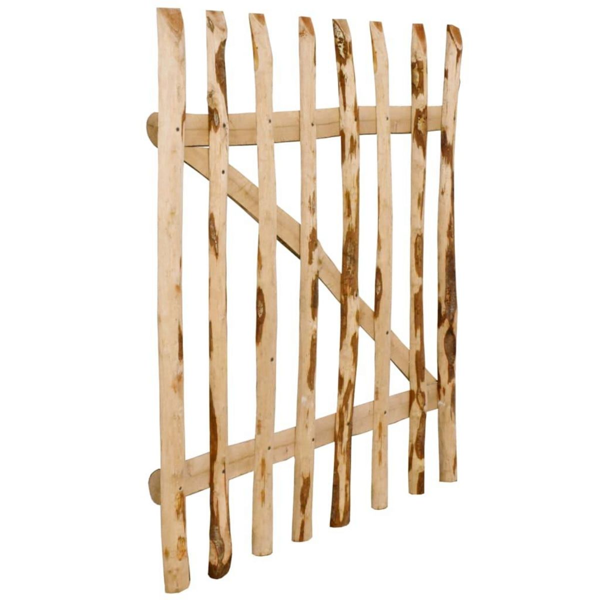 VIDAXL Portillon simple de cloture Bois de noisetier 100x120 cm