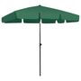 Voir la diapositive 1 : VIDAXL Parasol de plage vert 200x125 cm