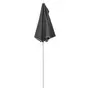 VIDAXL Demi-parasol de jardin avec mat 180x90 cm Anthracite
