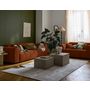 Voir la diapositive 3 : BEST MOBILIER Housse en velours pour canapé déhoussable topaze
