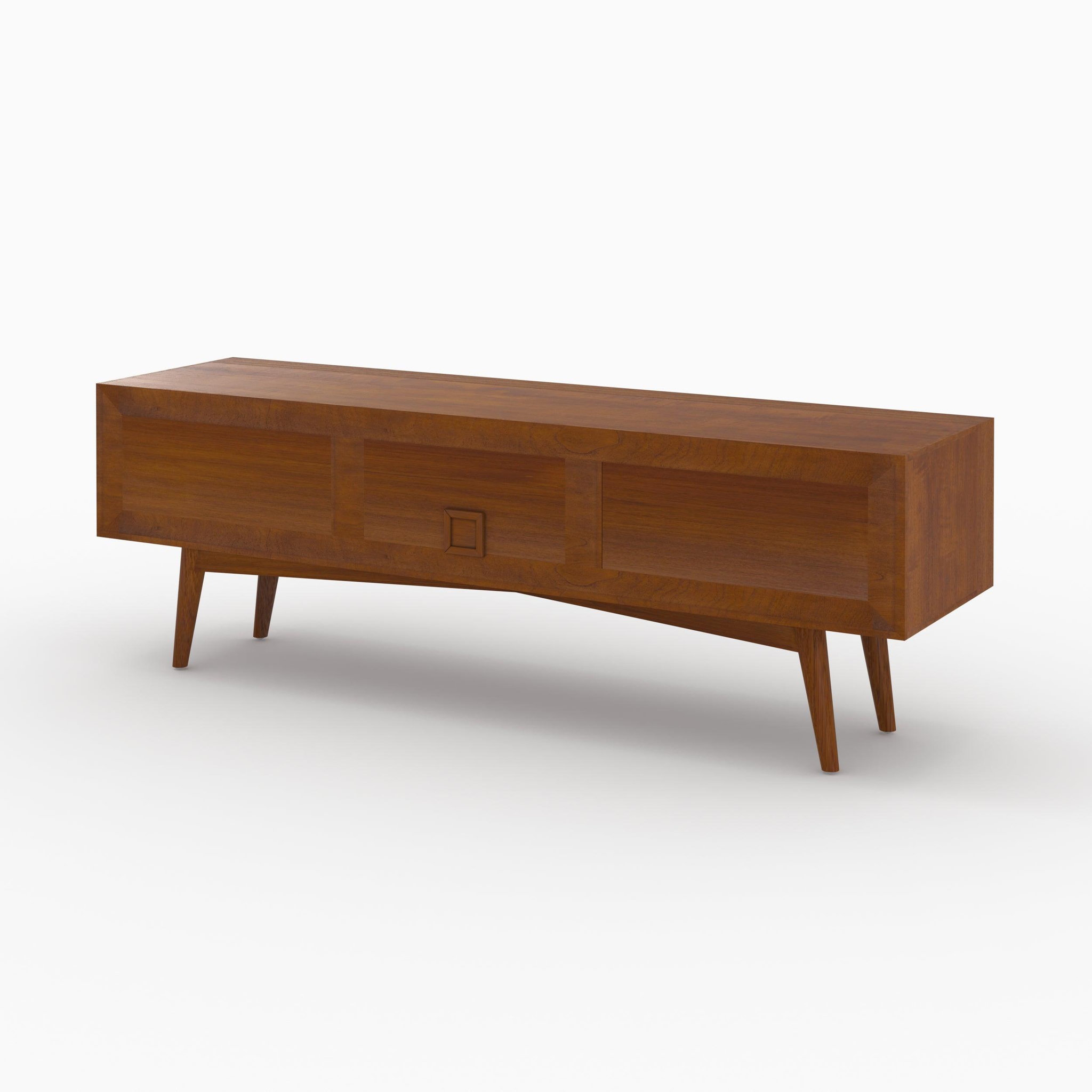 Voir la diapositive 3 : MAISON PAVANE Meuble tv en bois de teck 150 cm-waya