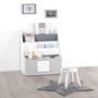 Voir la diapositive 4 : Atmosphera Kids Bibliothèque Enfant  Boy  70cm Gris