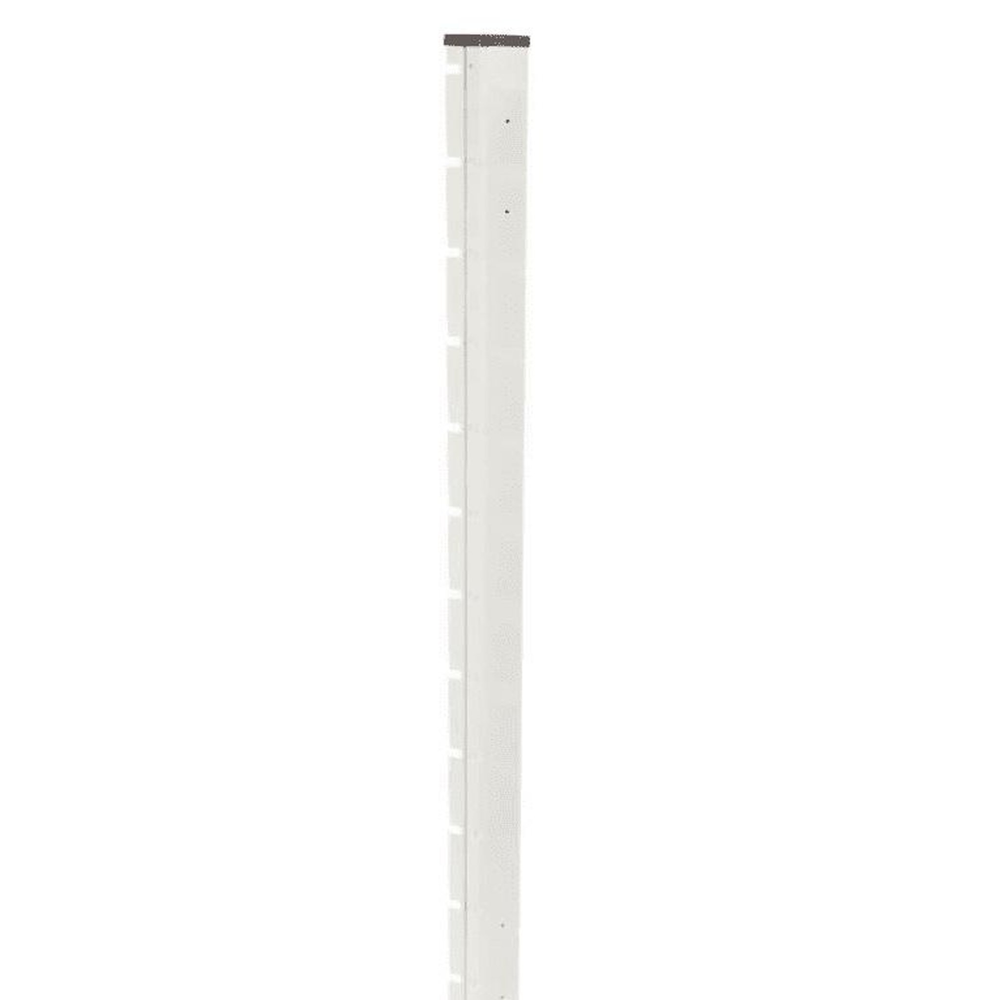 CENTRALE BRICO Poteau à encoches BLANC - H. 1,57 m