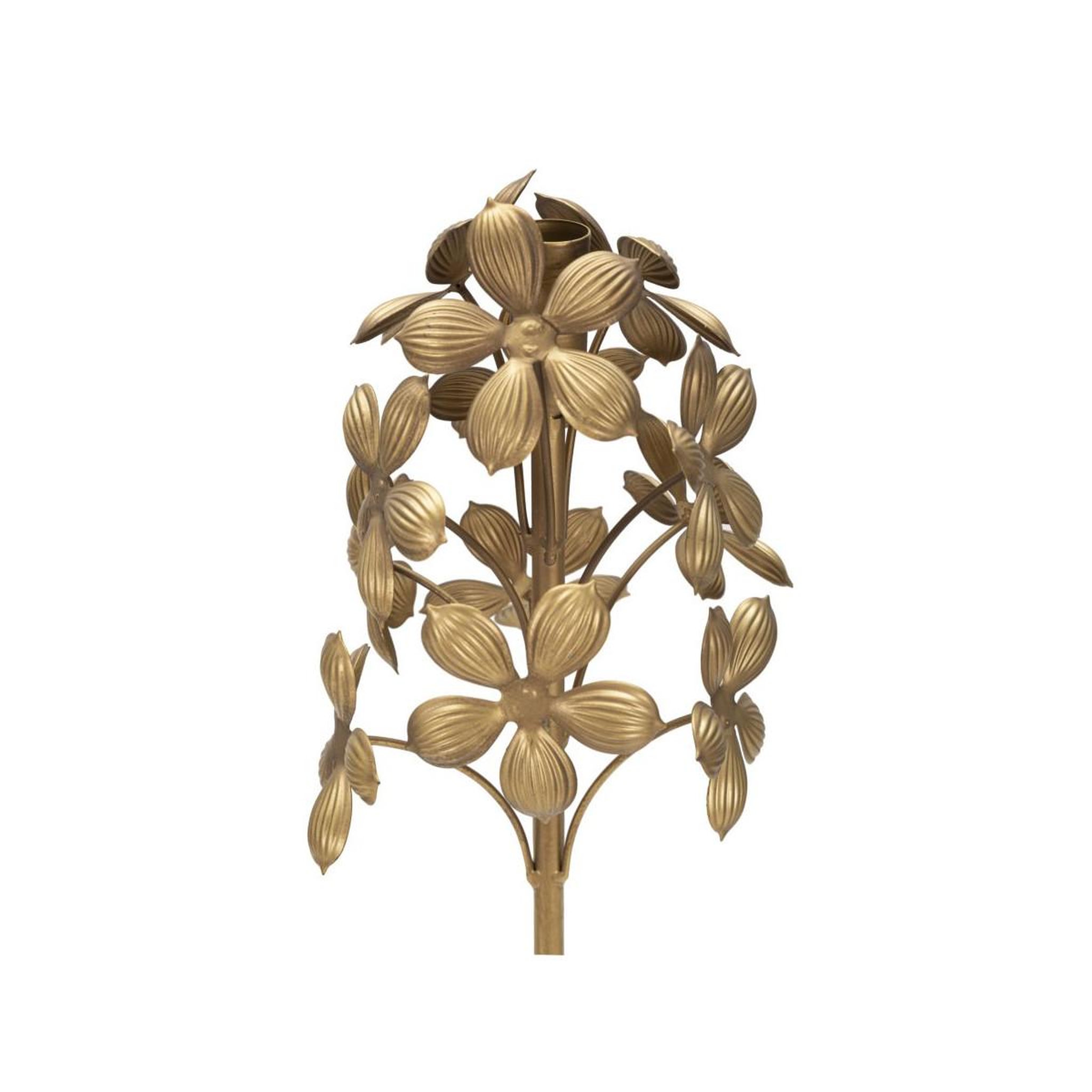 Voir la diapositive 2 : Paris Prix Bougeoir design en métal  flowy  93cm or