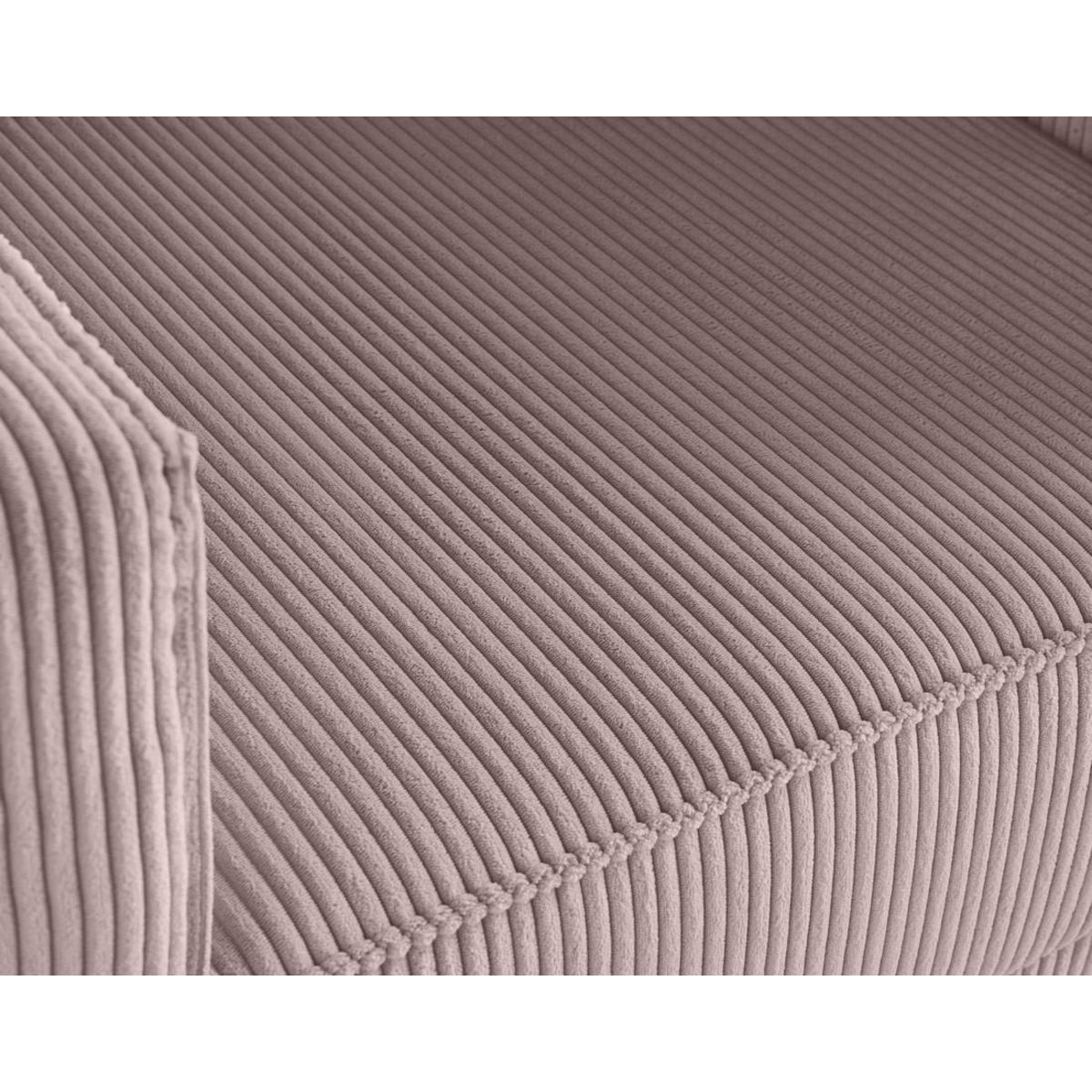 LISA DESIGN Charlie - fauteuil - pieds hauts - en velours côtelé