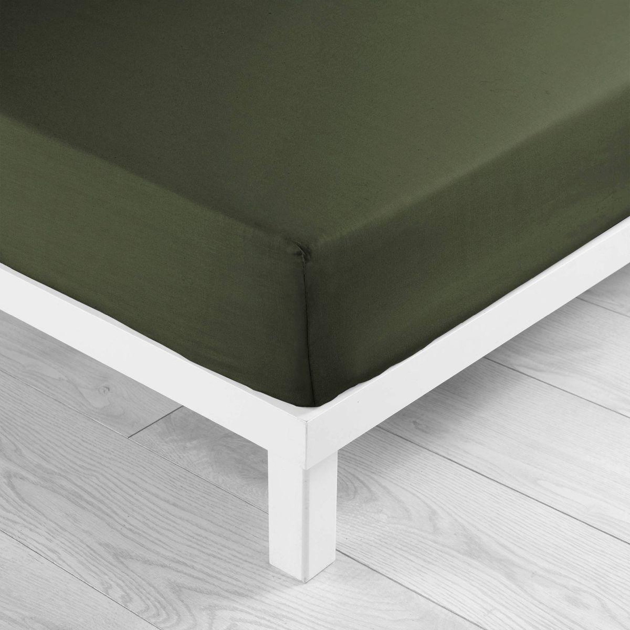 Voir la diapositive 2 : Douceur d'Intérieur Drap housse microfibre  oscar  140x190cm kaki