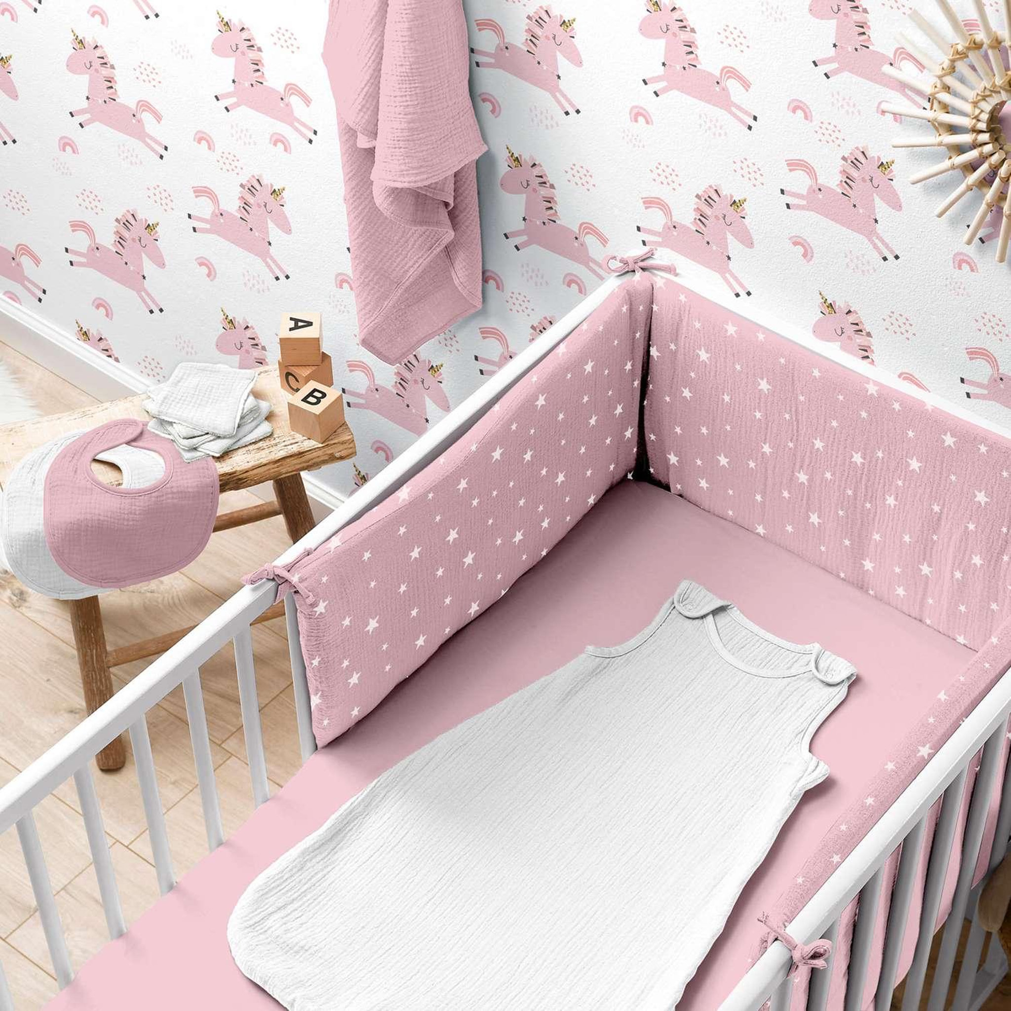 Voir la diapositive 2 : BEBE DOUCEUR Drap housse en gaze de coton - 100% Coton