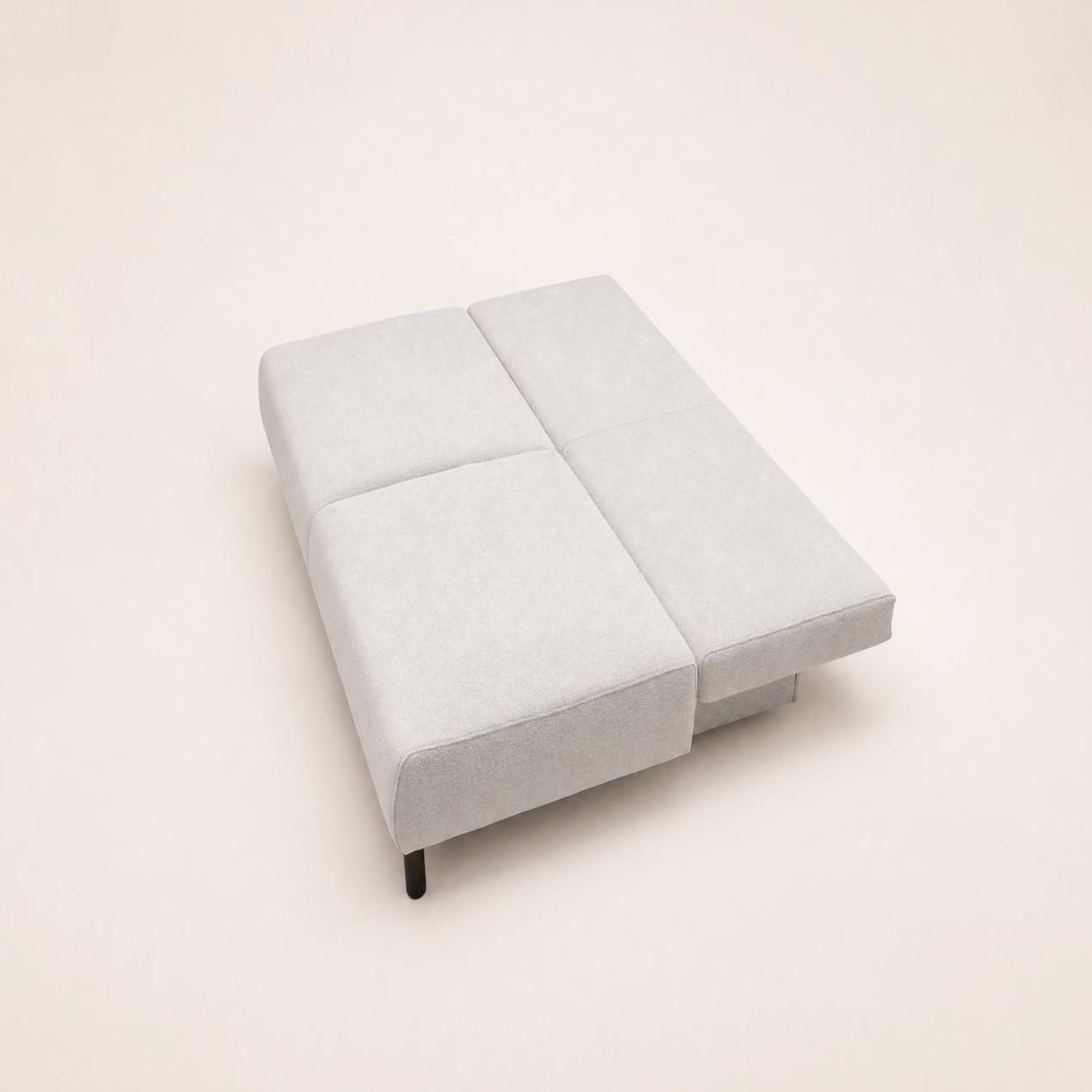 Voir la diapositive 4 : BEST MOBILIER Hortense - canapé droit 3 places convertible avec coffre en velours texturé