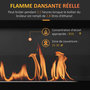 Voir la diapositive 4 : HOMCOM Cheminée bioéthanol murale design contemporain - réservoir 2,8 L couverture 30 m² - pare-feu verre trempé, kit fixation inclus - dim. 102L x 16l x 43H cm