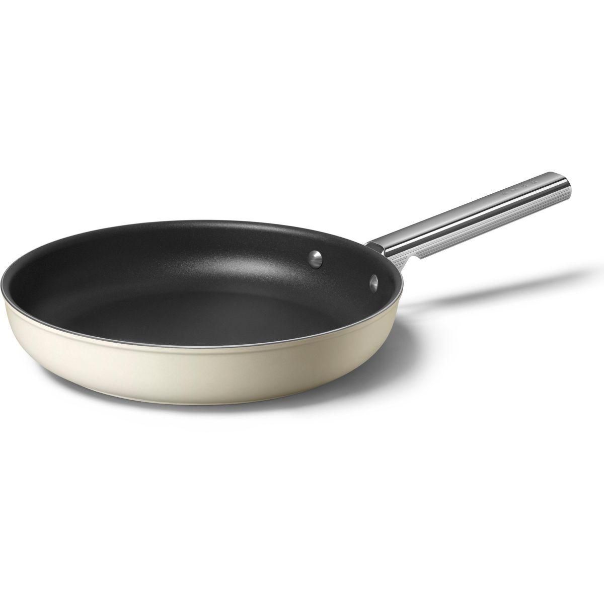 SMEG Poêle diam 28 cm tout feux creme mat