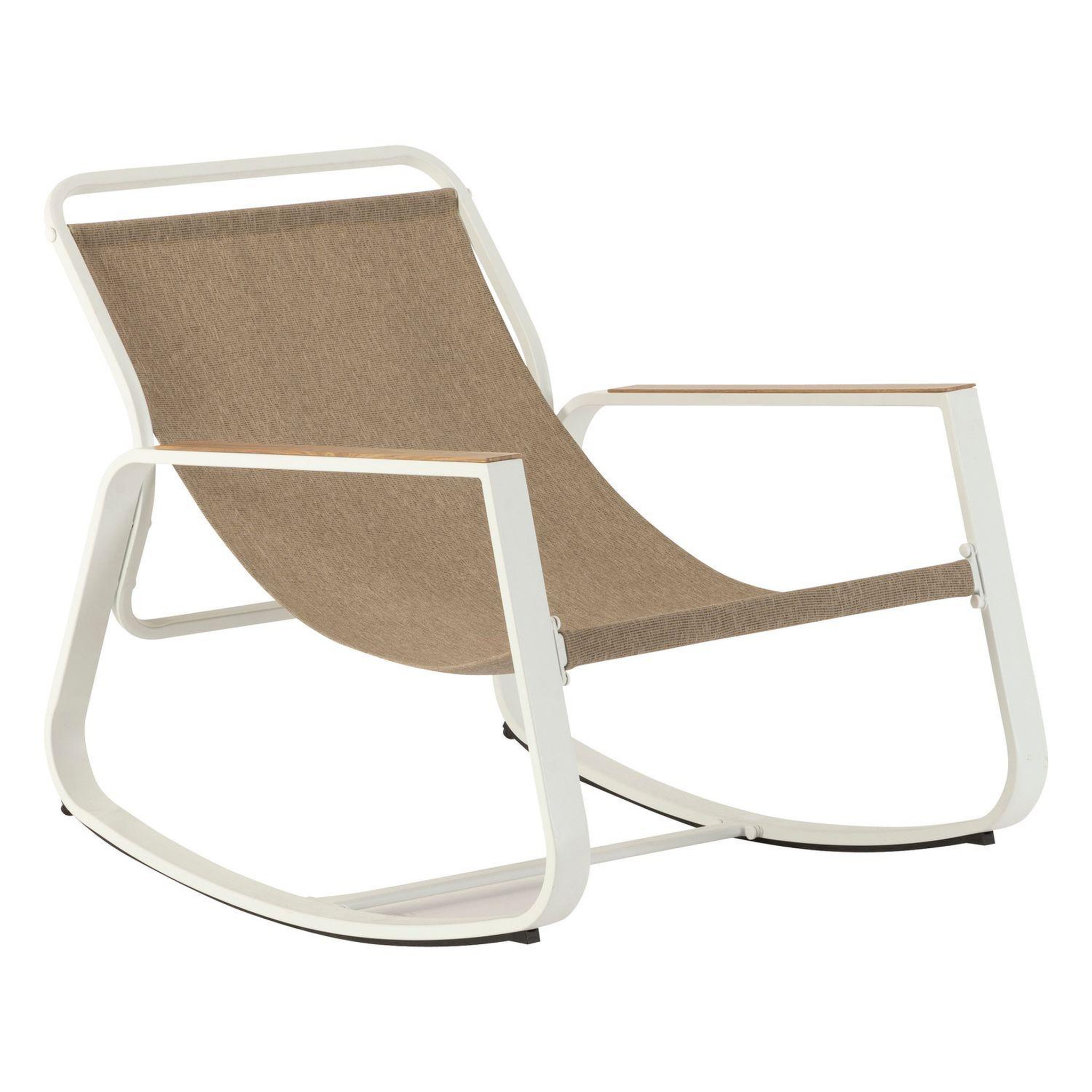 Voir la diapositive 3 : HESPERIDE Fauteuil de jardin à bascule felinio - taupe