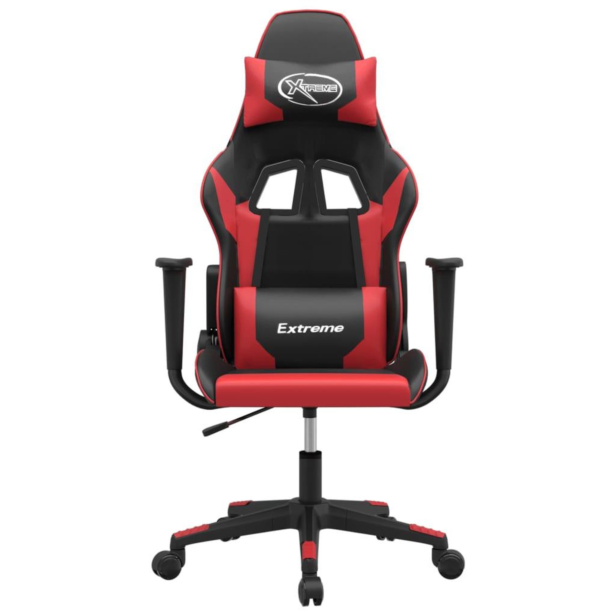 Voir la diapositive 3 : VIDAXL Chaise de jeu de massage Noir et rouge Similicuir