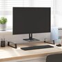 Voir la diapositive 1 : VIDAXL Support de moniteur noir 80x35x8 cm verre trempé et métal
