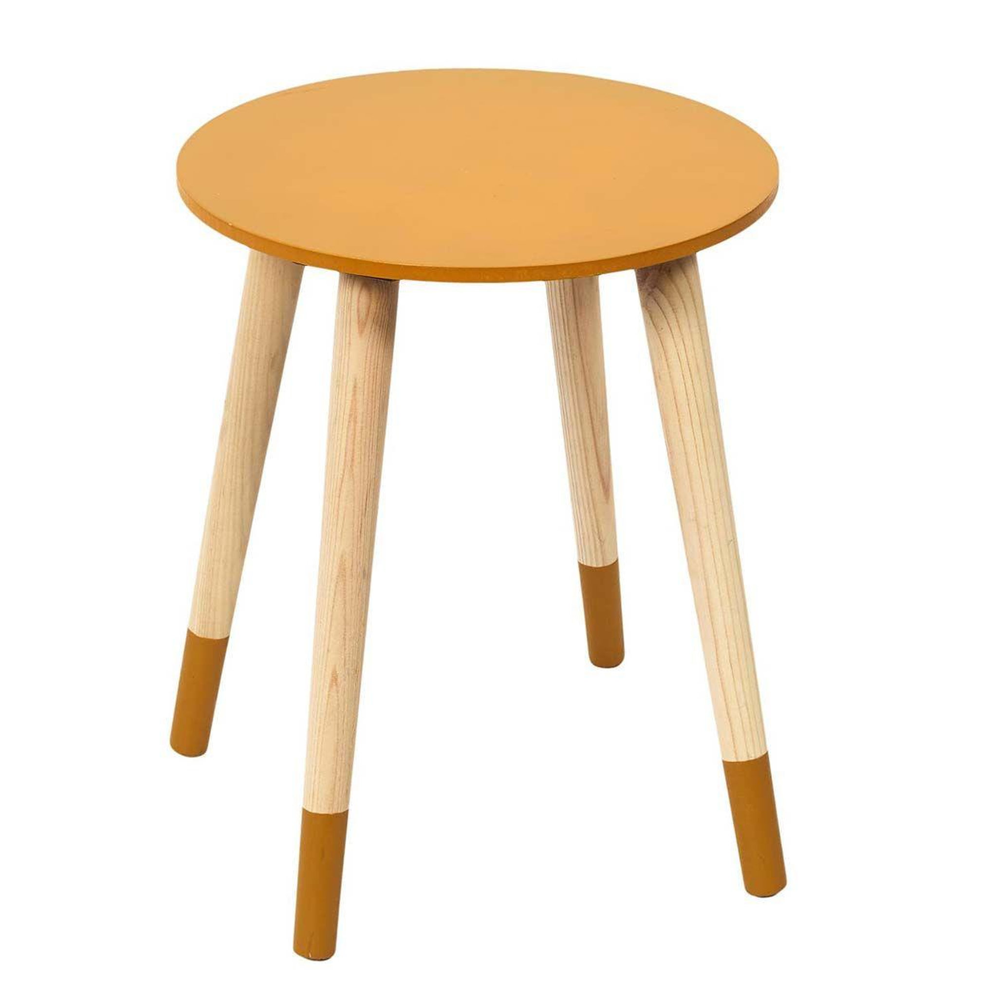 Voir la diapositive 3 : The Home Deco Factory Lot de 2 tables gigognes  relief bicolore  48cm bleu & jaune