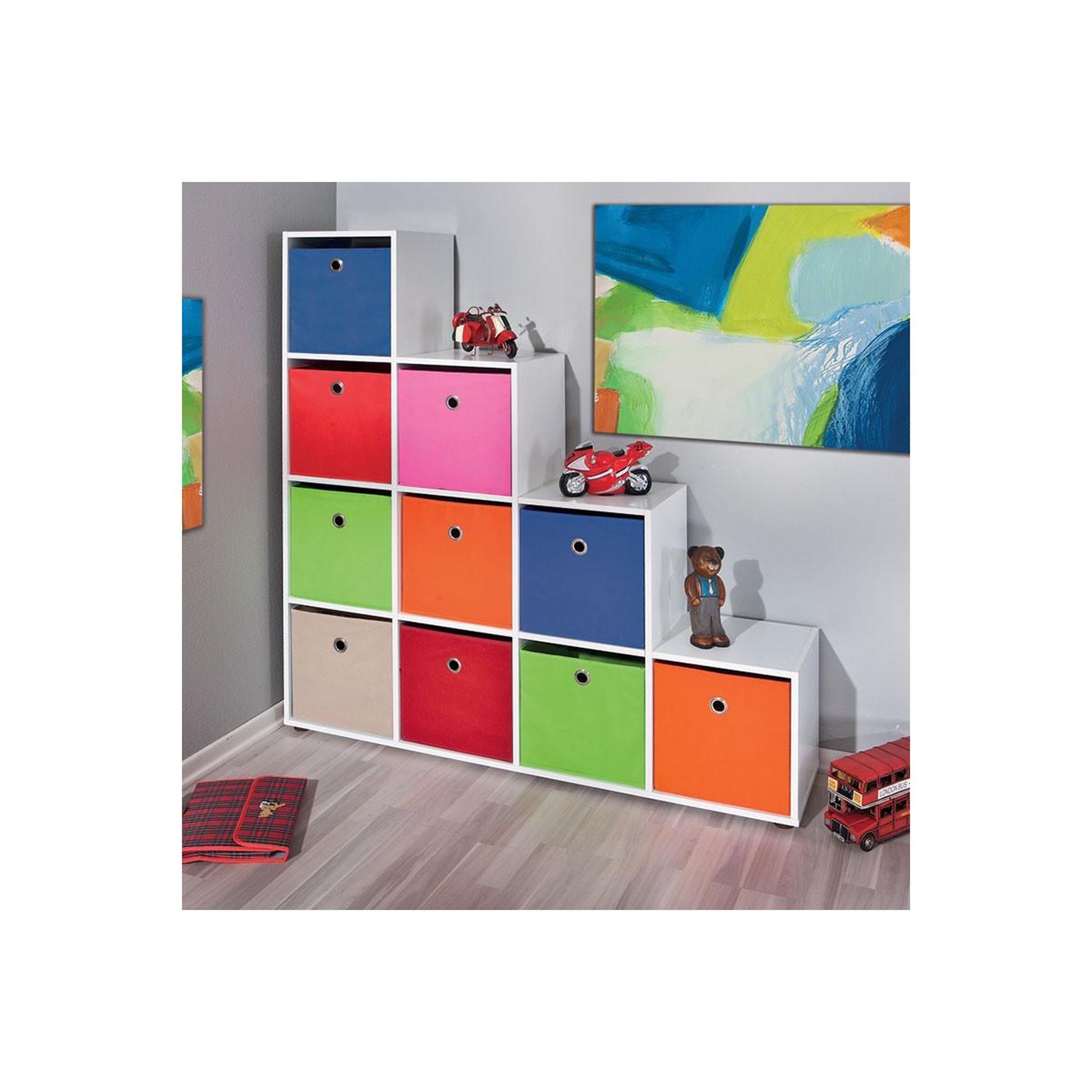 Voir la diapositive 4 : INTERLINK Boîte de rangement pliable  kase  32cm marron