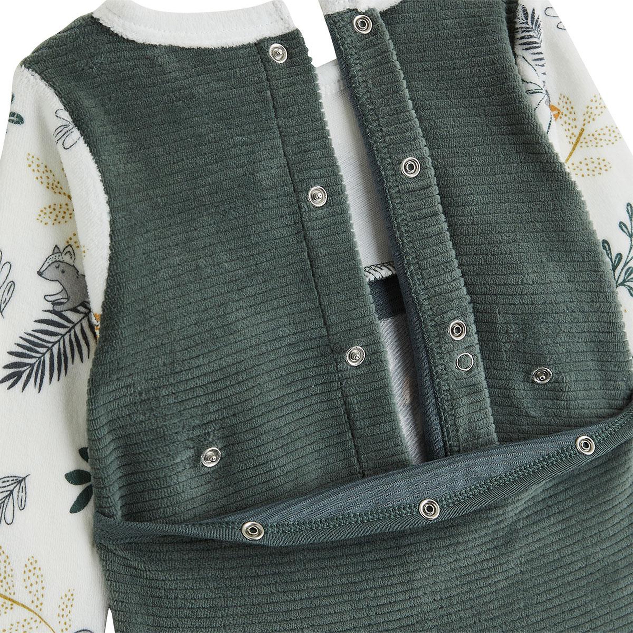 Voir la diapositive 4 : Petit Béguin Pyjama bébé en velours elliott