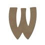  Lettre majuscule W en bois MDF à décorer - 15 cm