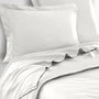 Voir la diapositive 2 : Home collection Drap plat 100 % percale de coton 240x300 cm blanc