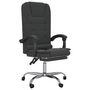 Voir la diapositive 2 : VIDAXL Fauteuil de massage inclinable de bureau Noir Velours