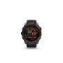Voir la diapositive 6 : GARMIN Montre connectée Garmin fenix8 AMOLED 51mm Acier, Gray avec bracelet noir