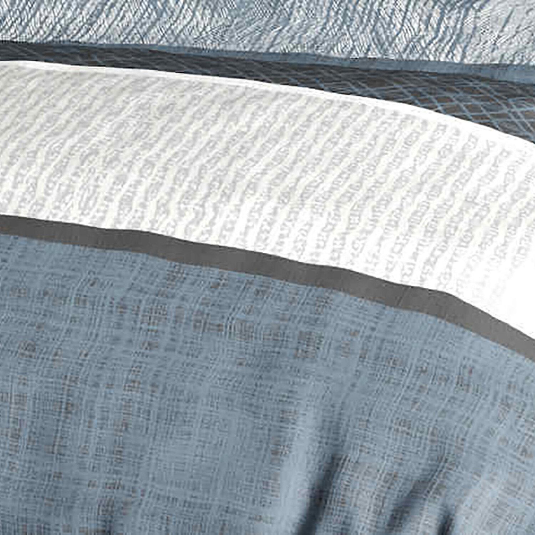 Voir la diapositive 2 : ATELIER DU COTON Parure housse de couette 100% coton 57fils brehat