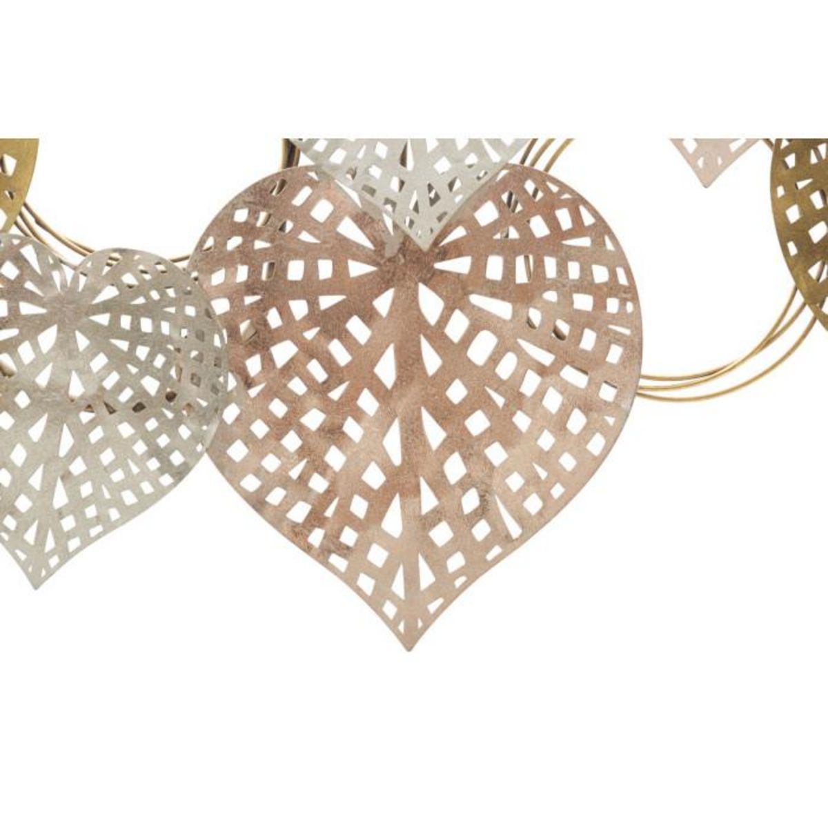 Paris Prix Décoration Murale en Métal  Hearts  91cm Multicolore